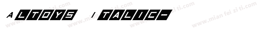 Altoys Italic字体转换